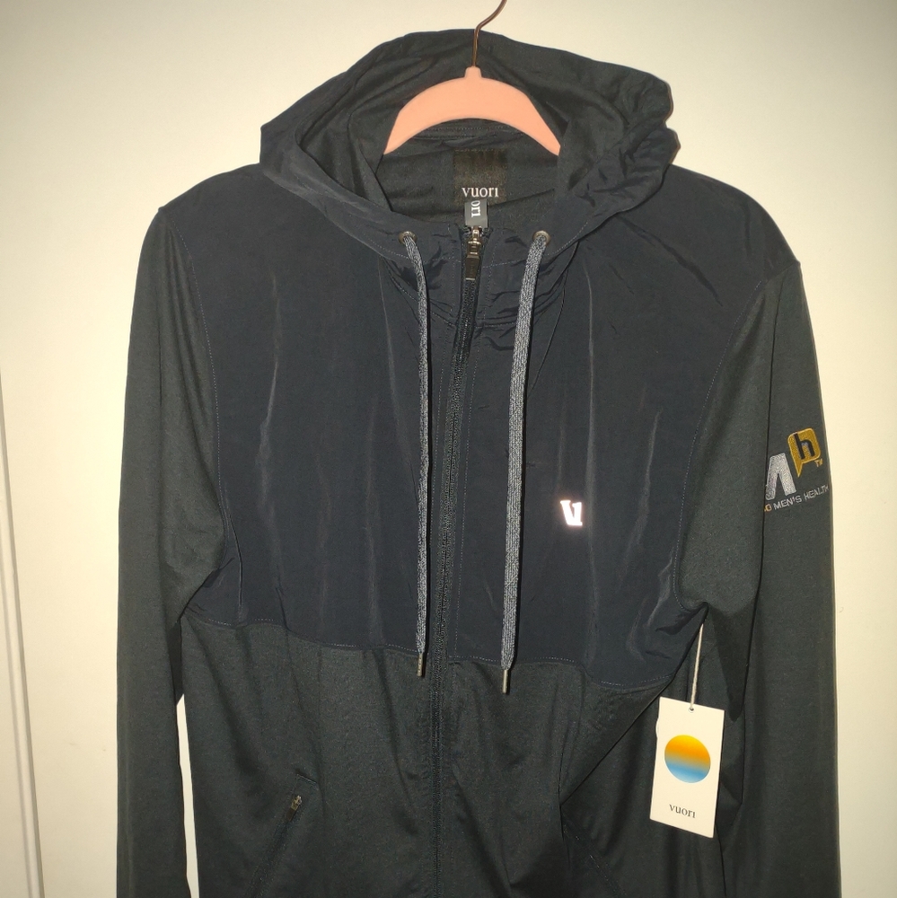 Vuori Mens Jacket Sunday Element Ink Heather Sz L NWT